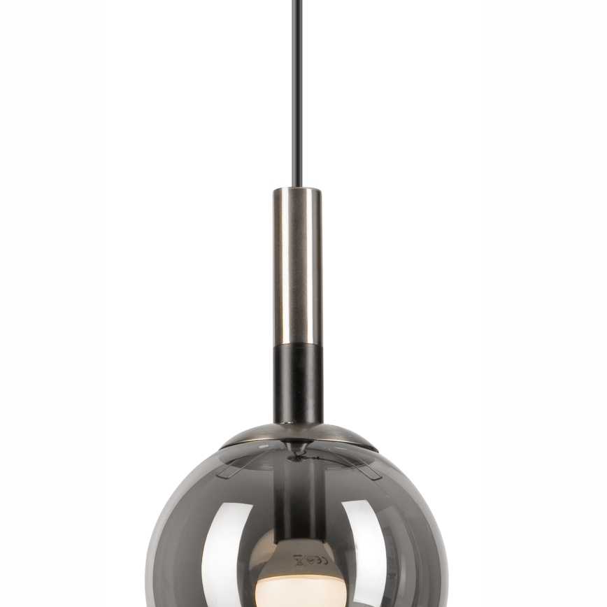Chandelier on a string ROLLO 1xE14/5W/230V matte chrome/smoky