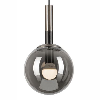 Chandelier on a string ROLLO 1xE14/5W/230V matte chrome/smoky