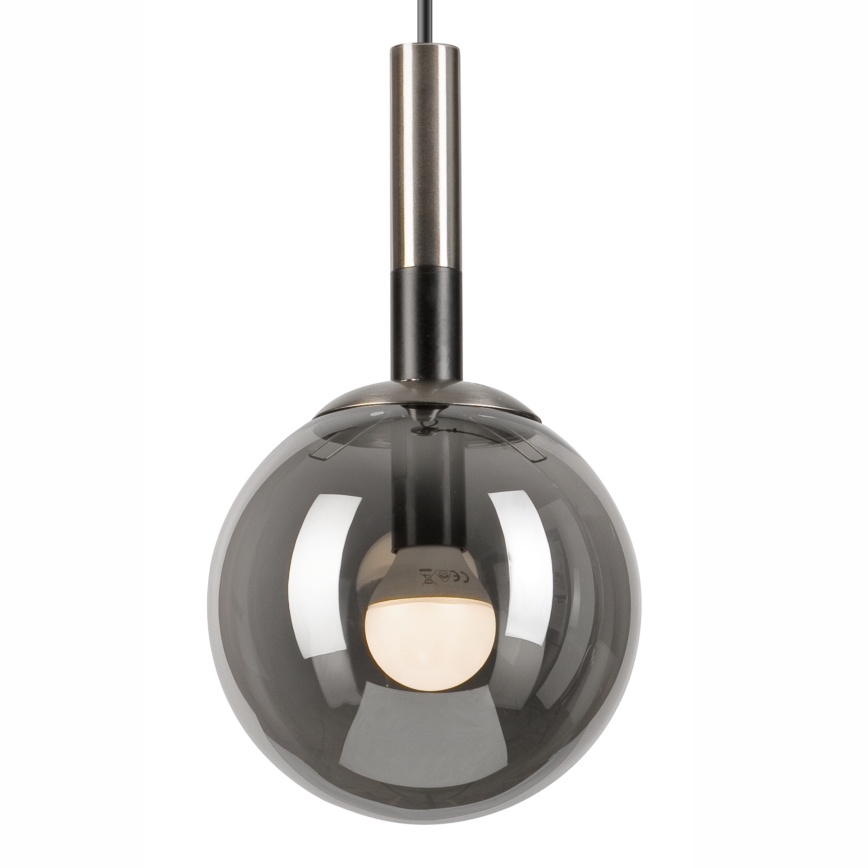 Chandelier on a string ROLLO 1xE14/5W/230V matte chrome/smoky