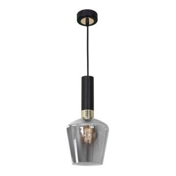 Chandelier on a string ROMA BLACK 1xE27/60W/230V