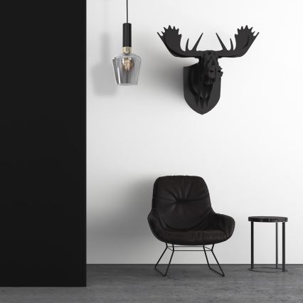 Chandelier on a string ROMA BLACK 1xE27/60W/230V