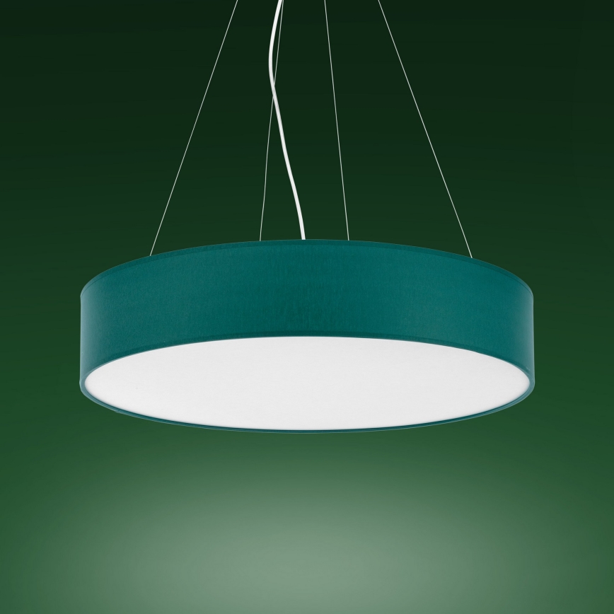 Chandelier on a string RONDO 4xE27/15W/230V green