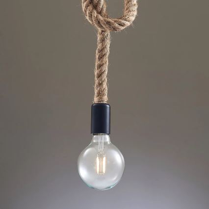 Chandelier on a string ROPE 1xE27/12W/230V