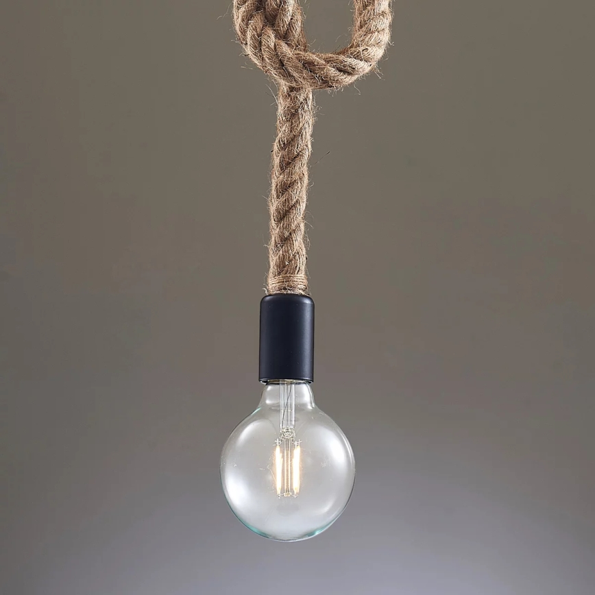 Chandelier on a string ROPE 1xE27/12W/230V
