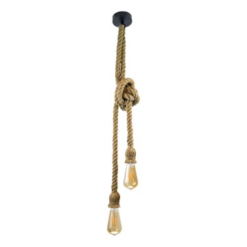 Chandelier on a string ROPE 2xE27/12W/230V