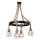 Chandelier on a string ROPE ALEGRA 4xE27/10W/230V