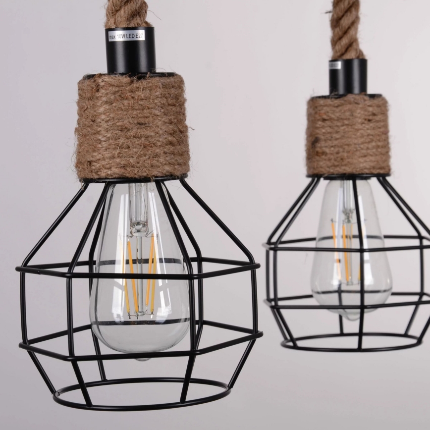 Chandelier on a string ROPE ALEGRA 4xE27/10W/230V
