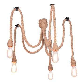 Chandelier on a string ROPE CASA 5xE27/12W/230V spider