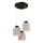 Chandelier on a string ROSA 3xE27/60W/230V beech