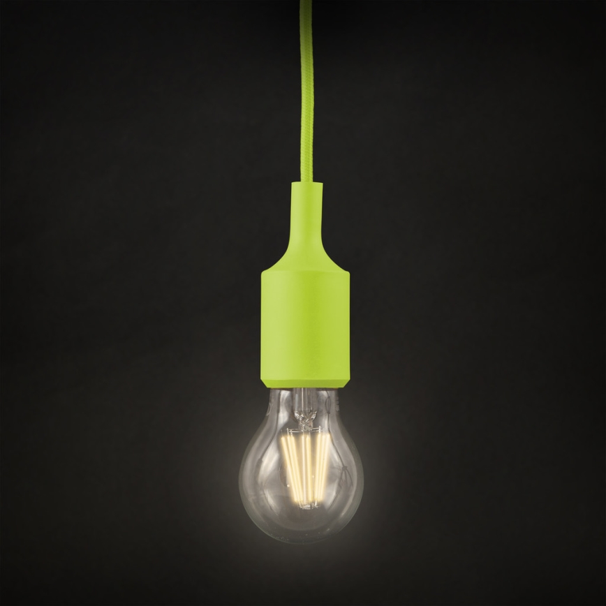 Chandelier on a string ROXY 1xE27/60W/230V green