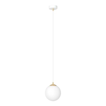 Chandelier on a string ROYAL 1xE14/10W/230V d. 14 cm white