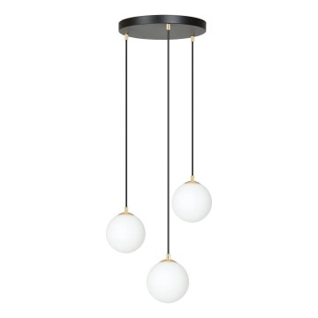 Chandelier on a string ROYAL 3xE14/10W/230V d. 30 cm black