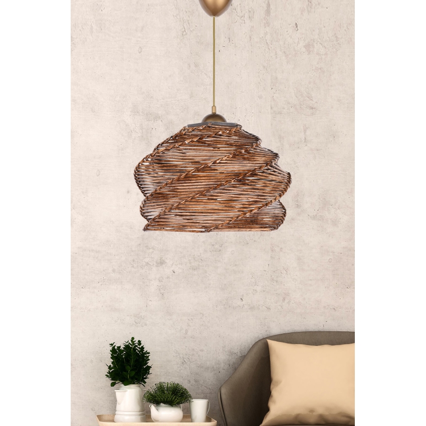 Chandelier on a string RUCHE 1xE27/60W/230V ratan