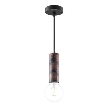 Chandelier on a string SAGA 1xE27/40W/230V black/bronze