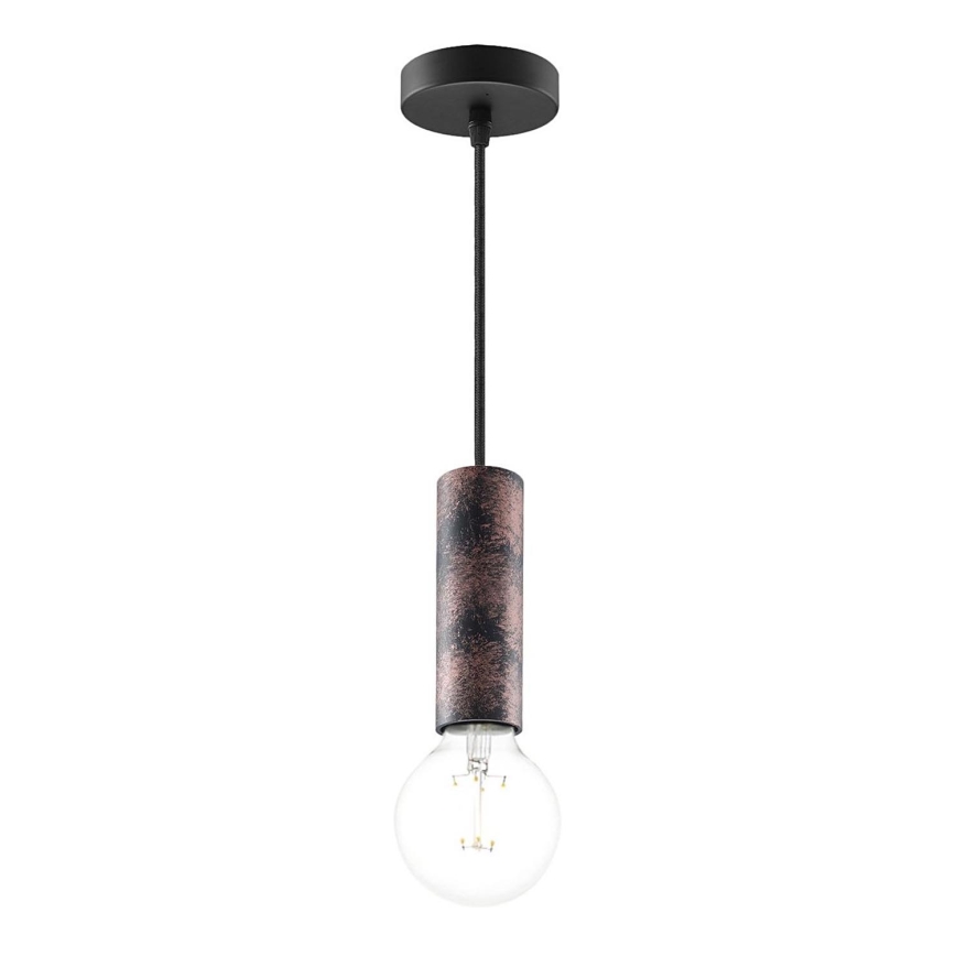Chandelier on a string SAGA 1xE27/40W/230V black/bronze
