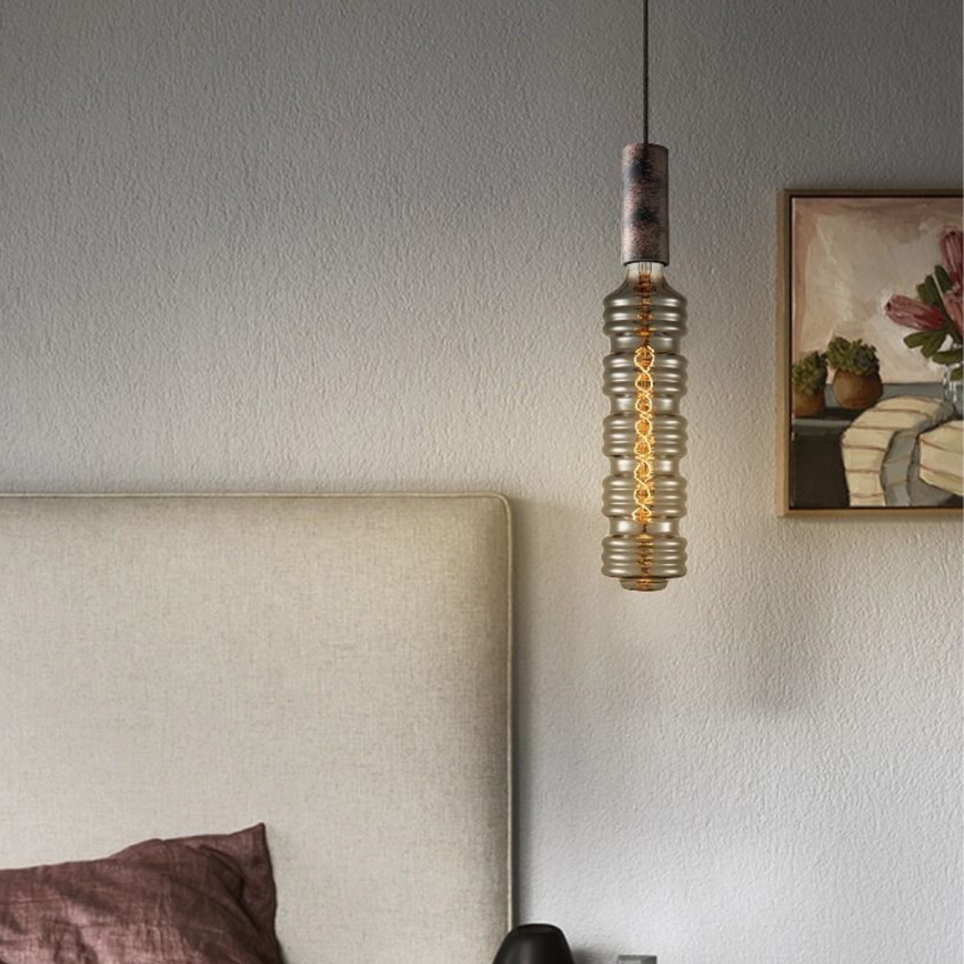 Chandelier on a string SAGA 1xE27/40W/230V black/bronze