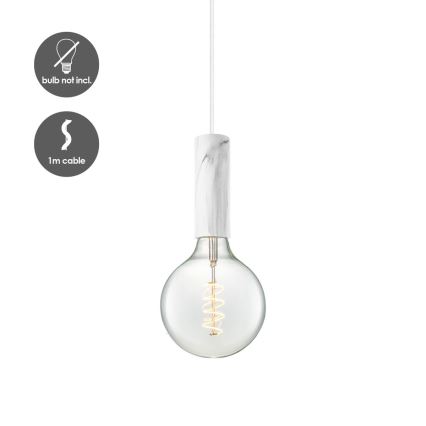 Chandelier on a string SAGA 1xE27/40W/230V marble