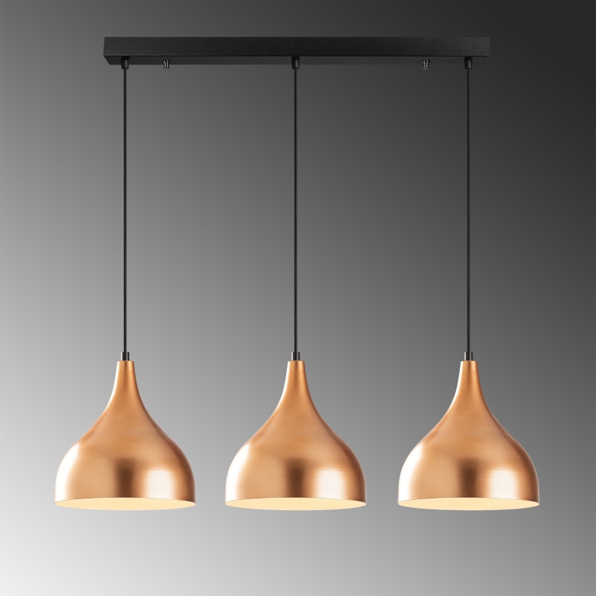 Chandelier on a string SAGLAM 3xE27/40W/230V