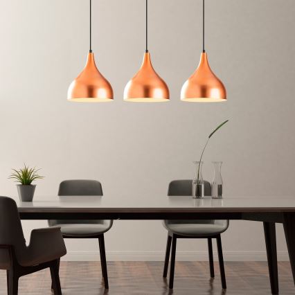 Chandelier on a string SAGLAM 3xE27/40W/230V