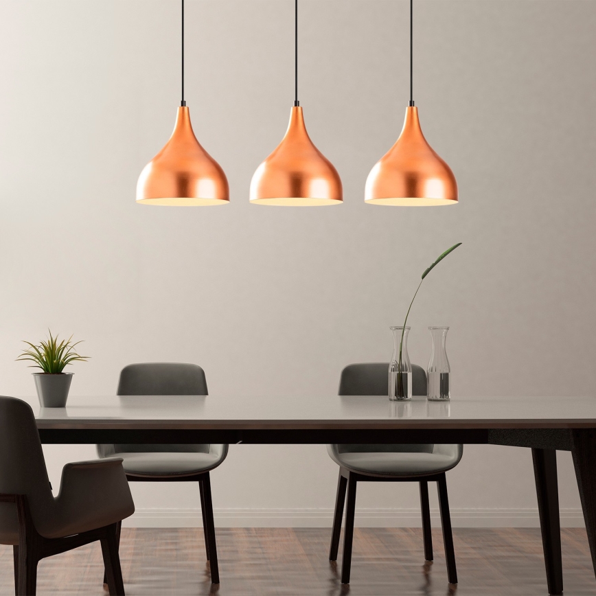 Chandelier on a string SAGLAM 3xE27/40W/230V