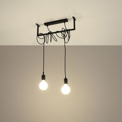 Chandelier on a string SALAMANCA 2xE27/60W/230V