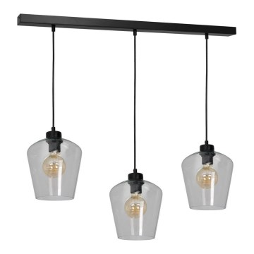 Chandelier on a string SANTIAGO 3xE27/60W/230V clear