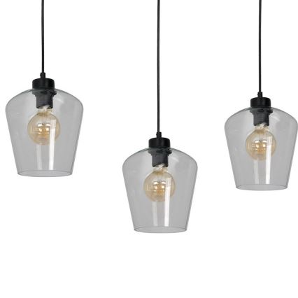 Chandelier on a string SANTIAGO 3xE27/60W/230V clear