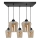 Chandelier on a string SANTIAGO 5xE27/60W/230V brown