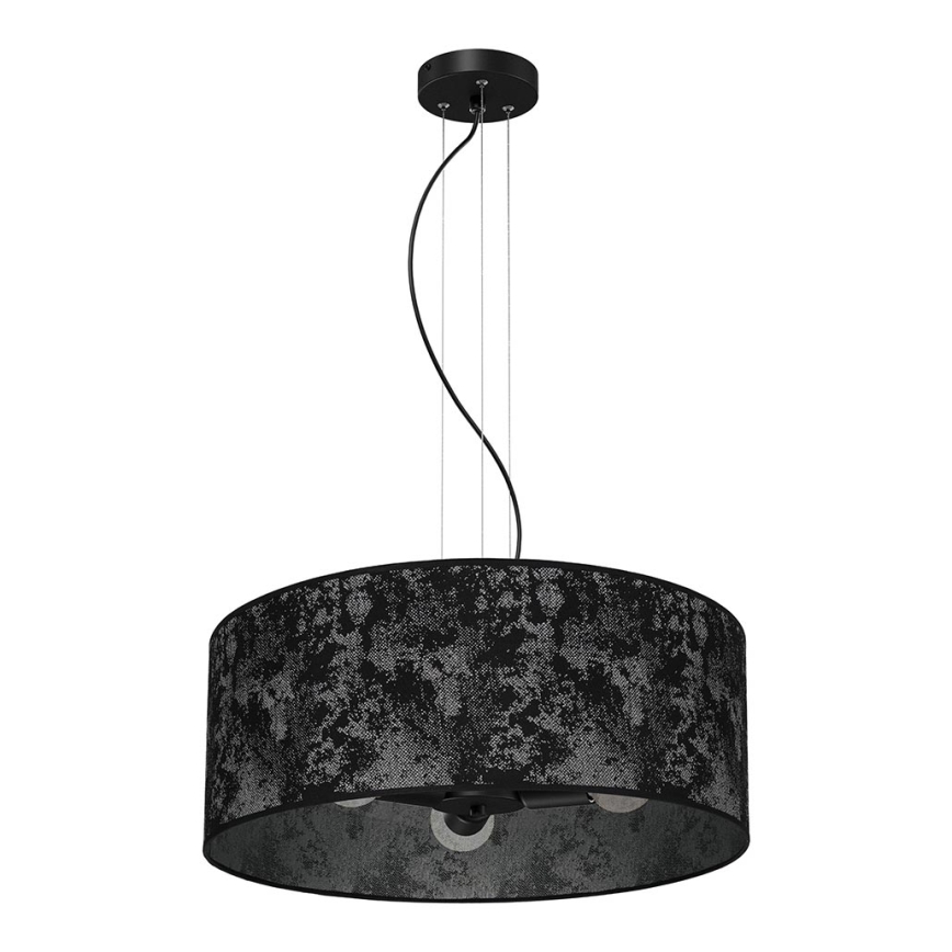 Chandelier on a string SATINO 3xE27/60W/230V black/grey
