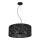 Chandelier on a string SATINO 3xE27/60W/230V black/grey