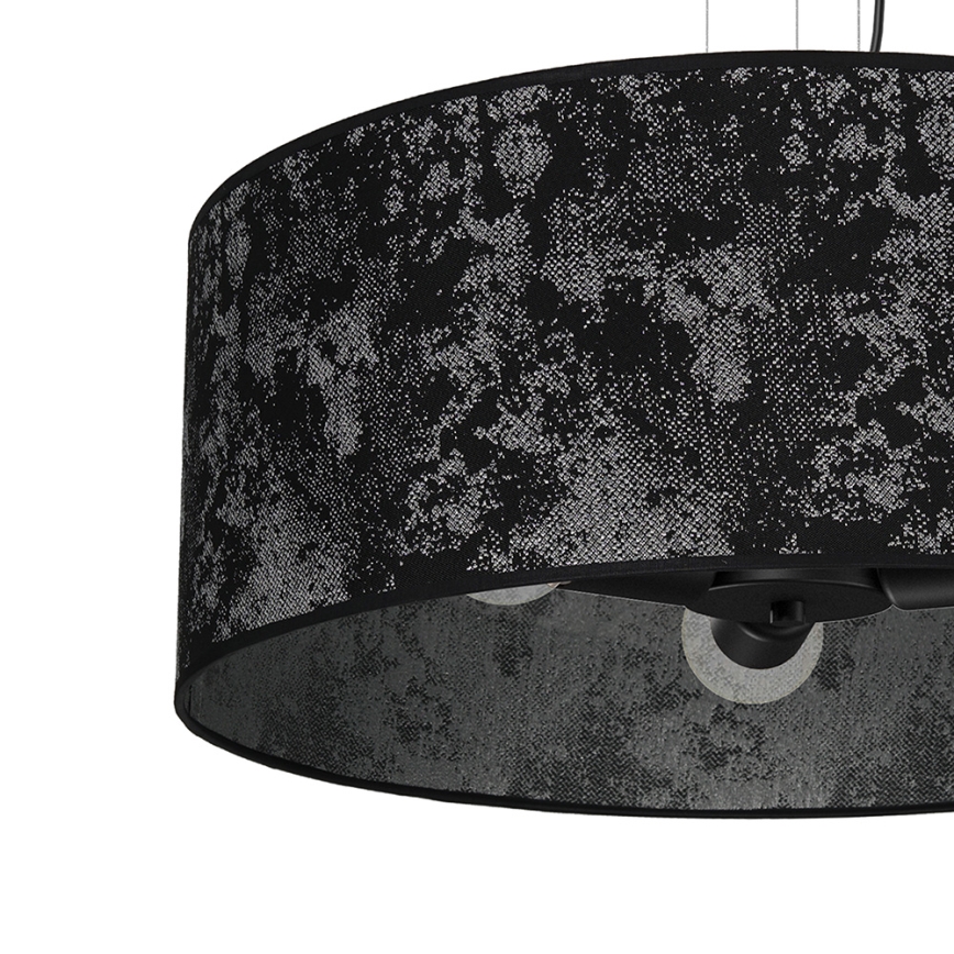 Chandelier on a string SATINO 3xE27/60W/230V black/grey