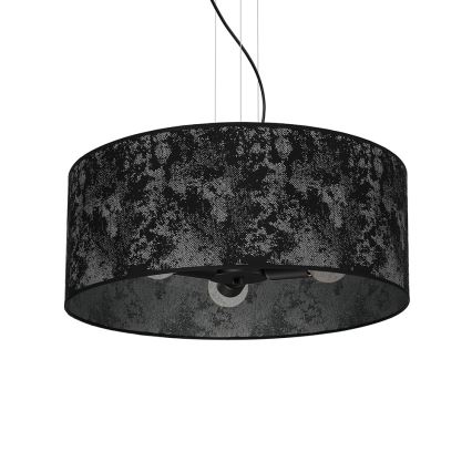 Chandelier on a string SATINO 3xE27/60W/230V black/grey