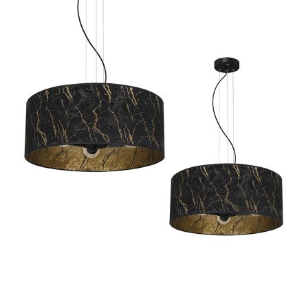 Chandelier on a string SENSO 3xE27/60W/230V black