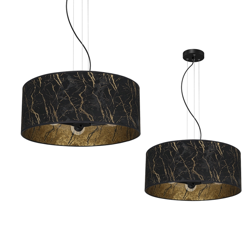 Chandelier on a string SENSO 3xE27/60W/230V black