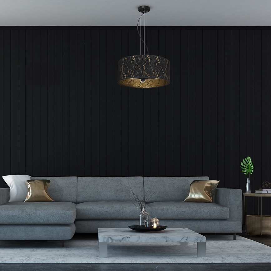 Chandelier on a string SENSO 3xE27/60W/230V black