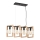 Chandelier on a string SERIES 4xE27/11W/230V wood/black