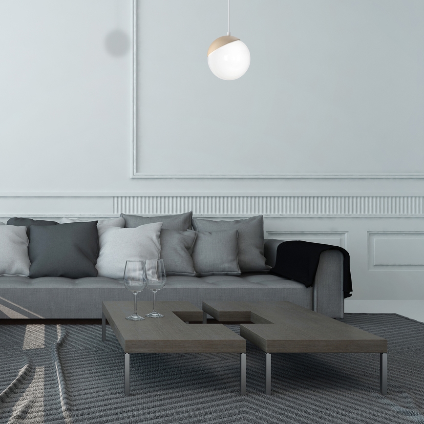 Chandelier on a string SFERA WOOD 1xE14/40W/230V