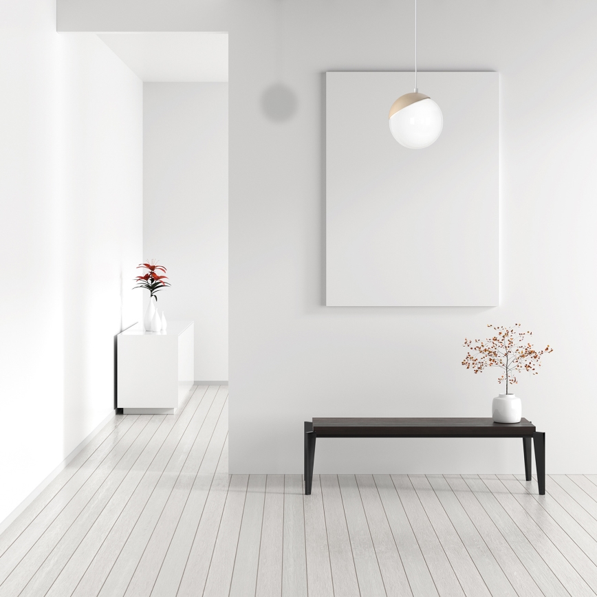 Chandelier on a string SFERA WOOD 1xE14/40W/230V