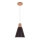 Chandelier on a string SHADE 1xE27/15W/230V copper/black