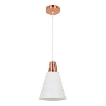 Chandelier on a string SHADE 1xE27/15W/230V copper/white