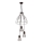 Chandelier on a string SHEILA 3xE27/60W/230V