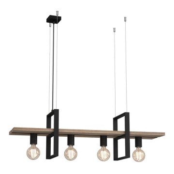 Chandelier on a string SHELF 4xE27/60W/230V