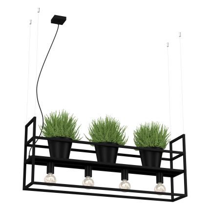 Chandelier on a string SHELF 4xE27/60W/230V