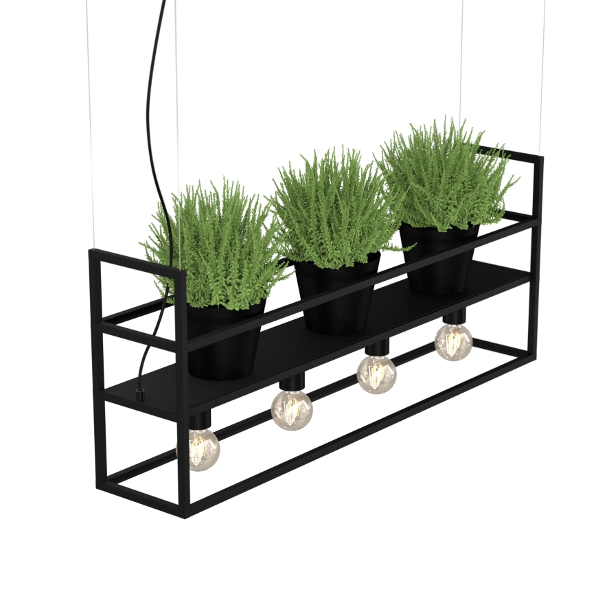 Chandelier on a string SHELF 4xE27/60W/230V