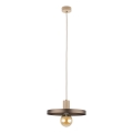 Chandelier on a string SILA 1xE27/15W/230V d. 30 cm brown/beige