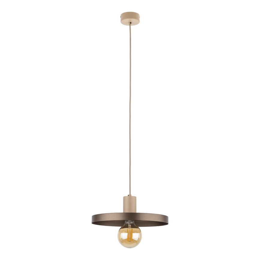 Chandelier on a string SILA 1xE27/15W/230V d. 30 cm brown/beige