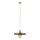 Chandelier on a string SILA 1xE27/15W/230V d. 30 cm brown/beige