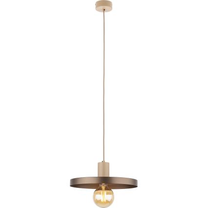 Chandelier on a string SILA 1xE27/15W/230V d. 30 cm brown/beige