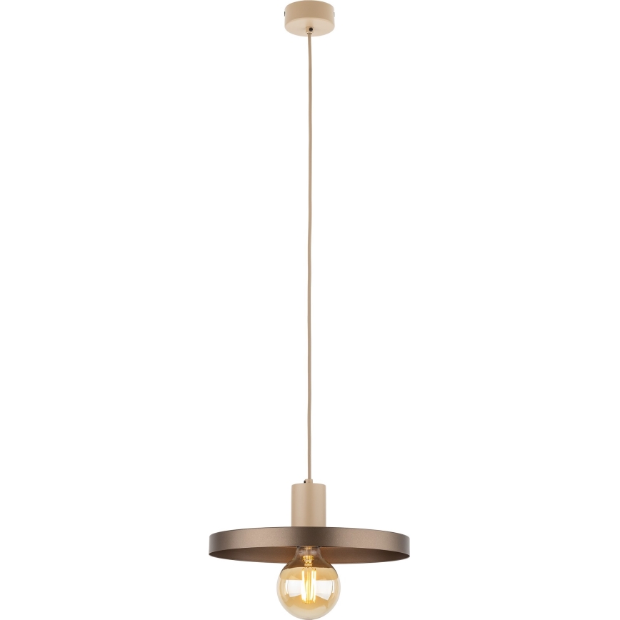 Chandelier on a string SILA 1xE27/15W/230V d. 30 cm brown/beige