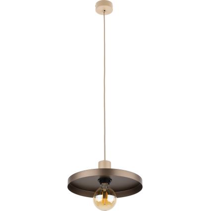 Chandelier on a string SILA 1xE27/15W/230V d. 30 cm brown/beige